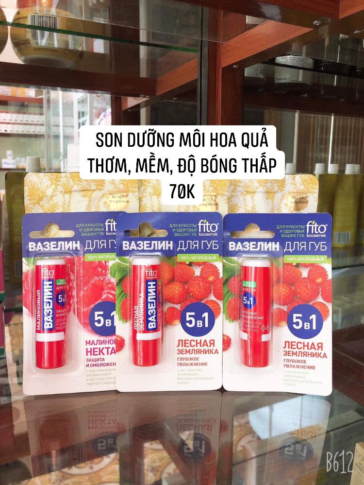 son môi hoa quả